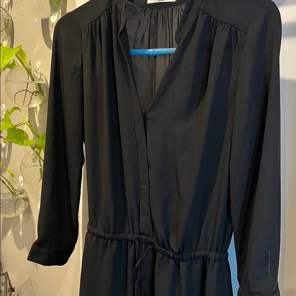 Babaton Classic Sheer Black Long Sleeve Dress - Picture 3 of 7